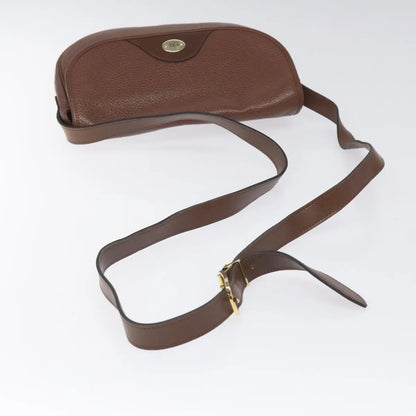 Christian Dior Vintage CD Flap Leather, Brown, Leather, Shoulder Bag