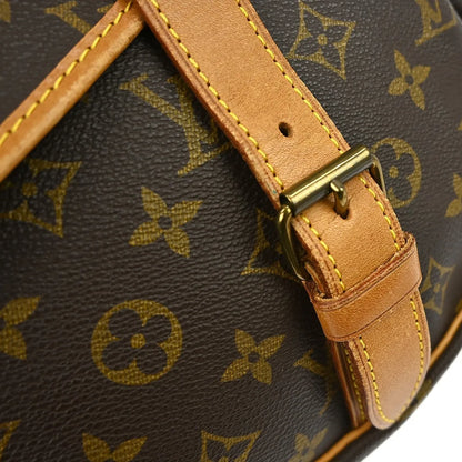 Louis Vuitton Saumur Canvas, Brown, Canvas, Shoulder Bag