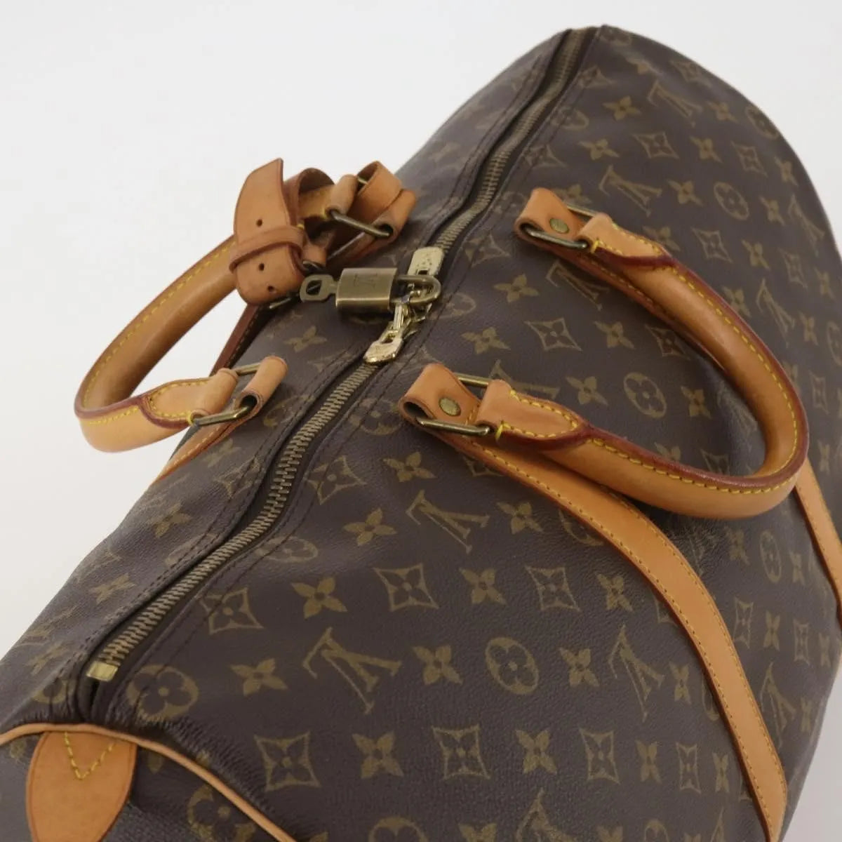 Louis Vuitton Keepall Monogram Canvas, Brown, Canvas, Travel Bag