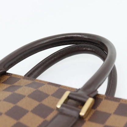 Louis Vuitton Venice Sac Plat Damier, Brown, Canvas, Tote Bag