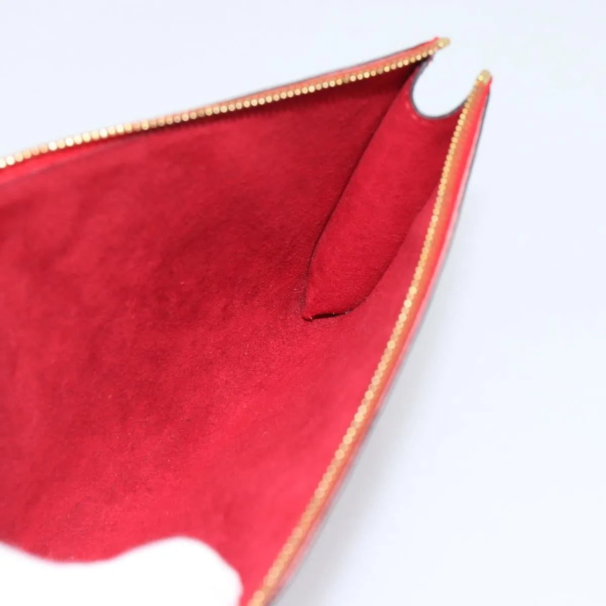 Louis Vuitton Pochette Accessoires Epi, Red, Leather, Clutch