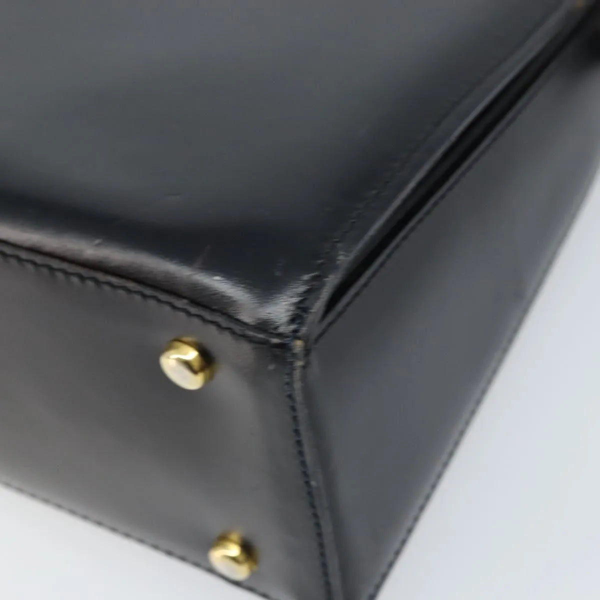 Celine Vintage Leather, Black, Leather, Shoulder Bag