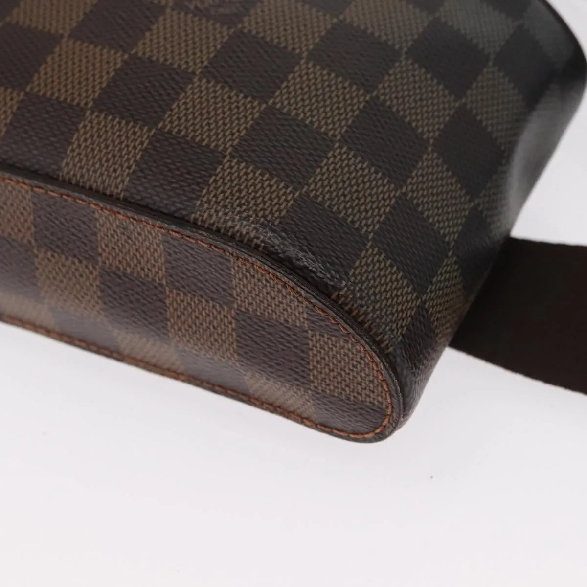Louis Vuitton Geronimos Waist Damier, Brown, Canvas, Shoulder Bag