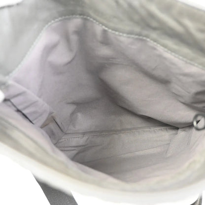 Bottega Veneta Flat Messenger Intrecciato Nappa, Gray, Leather, Shoulder Bag