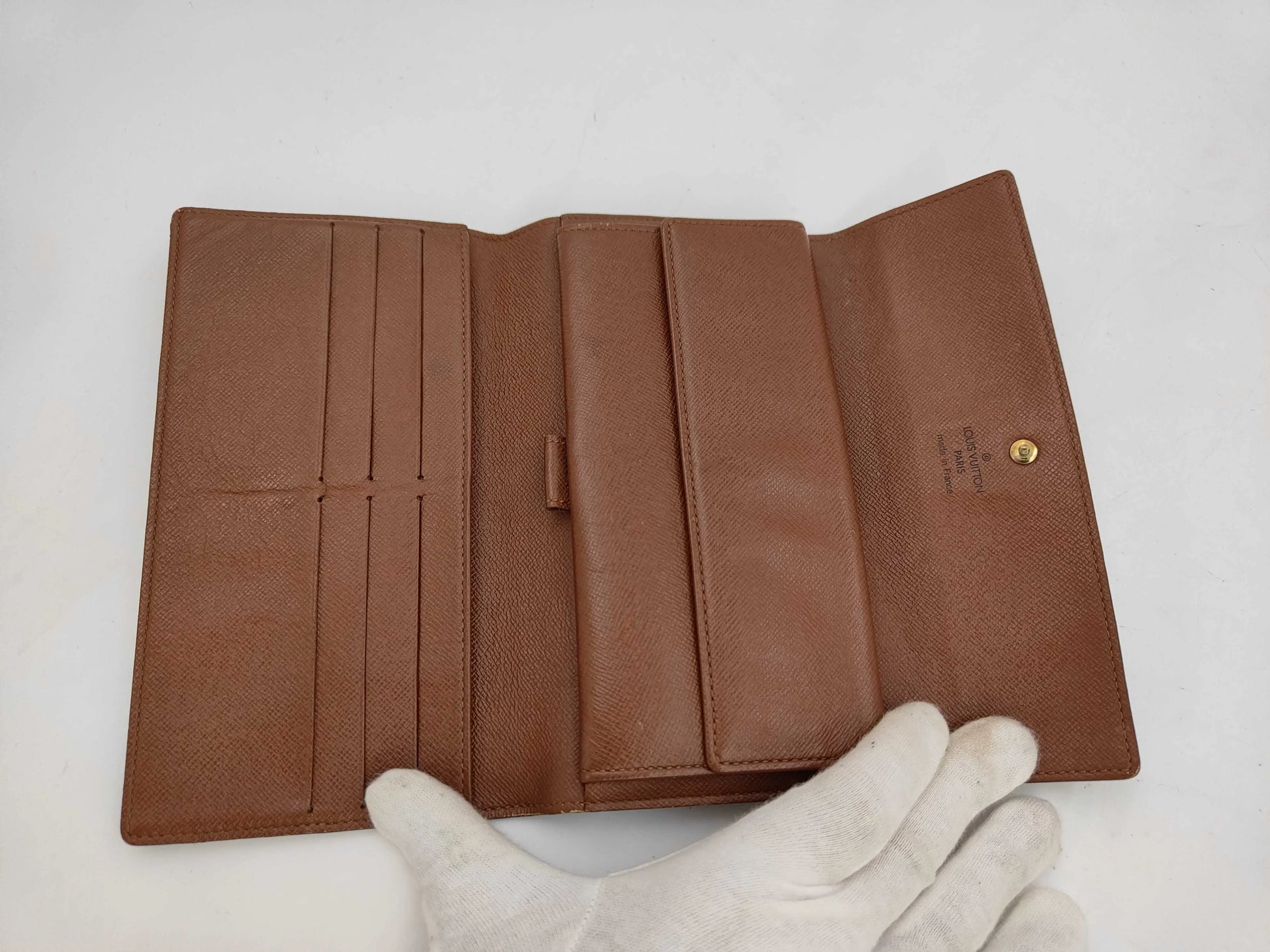 Louis Vuitton Emilie Monogram Canvas, Brown, Canvas, Wallet