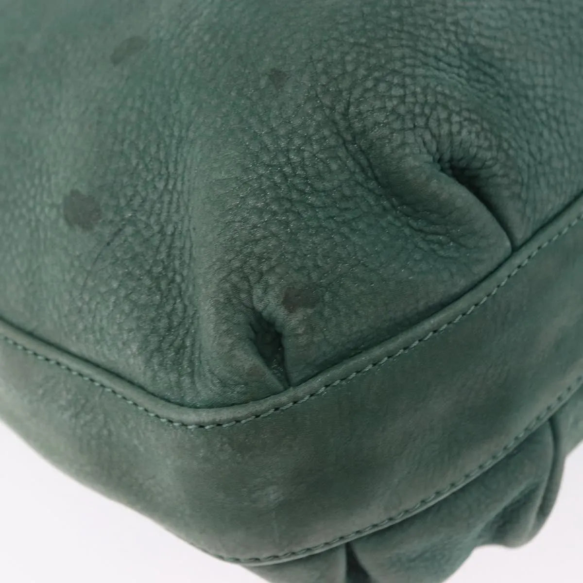 Fendi Vintage Tote leather, Green, Leather, Shoulder Bag