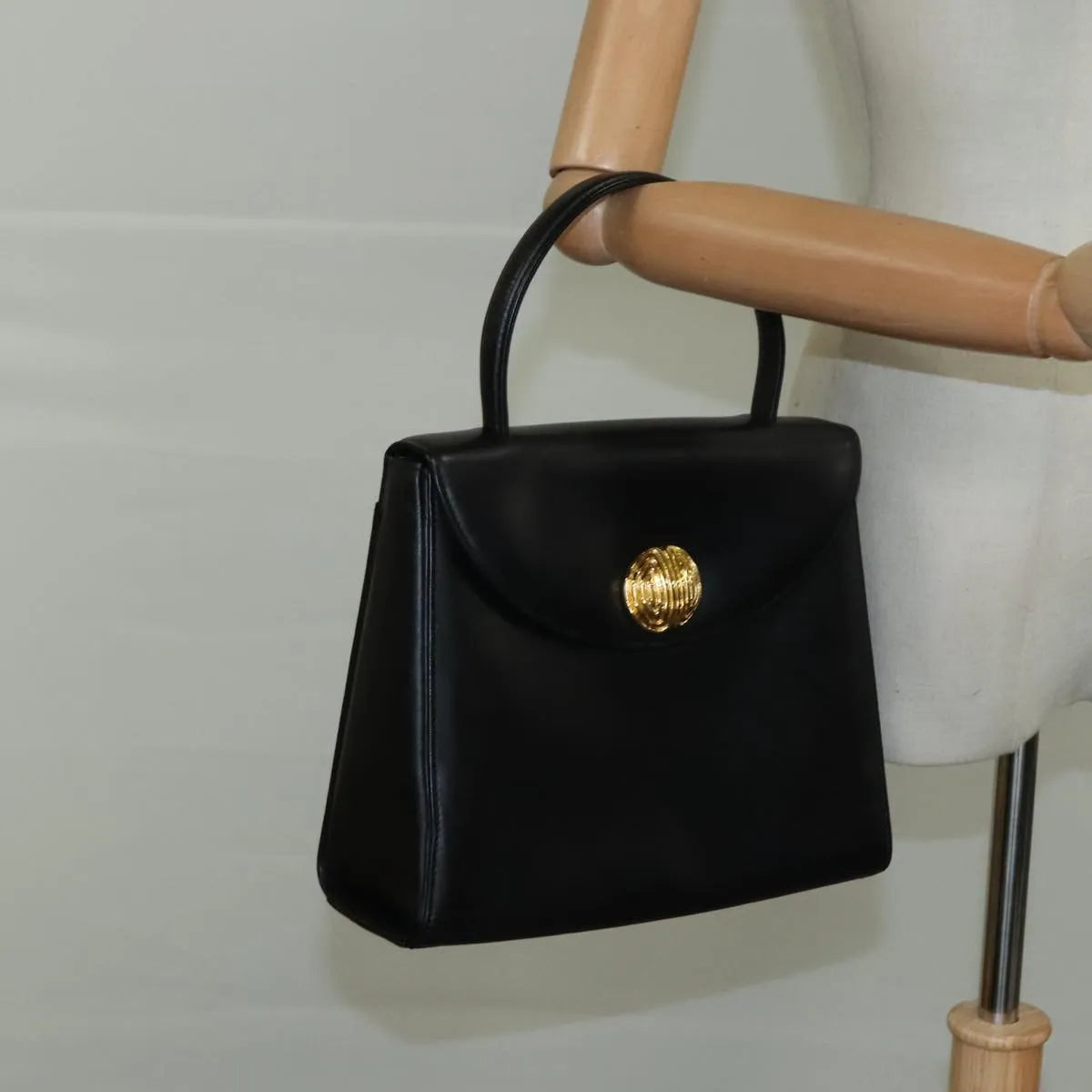 Givenchy Vintage Leather, Black, Leather, Handbag