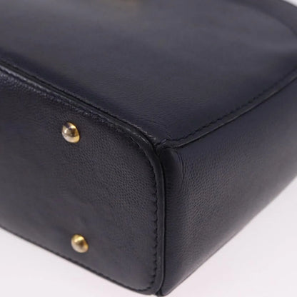 Celine Vintage Leather, Navy, Leather, Shoulder Bag