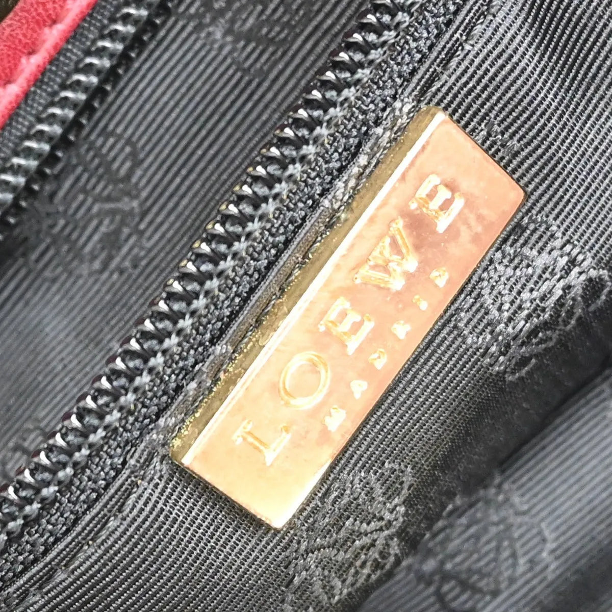 Loewe Anagram Tote Suede, Red, Suede, Tote Bag