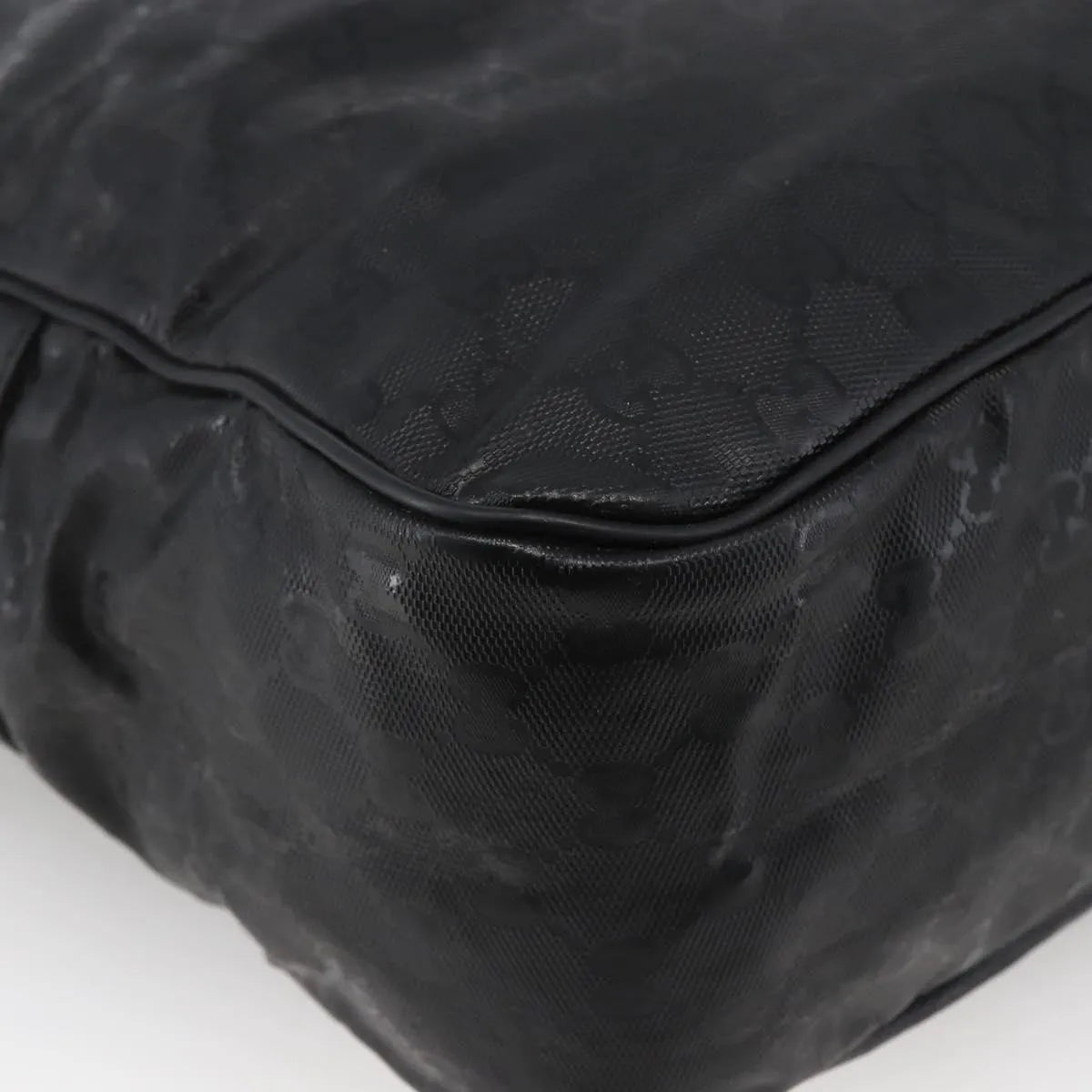 Gucci Zip Messenger GG Imprime, Black, Canvas, Shoulder Bag