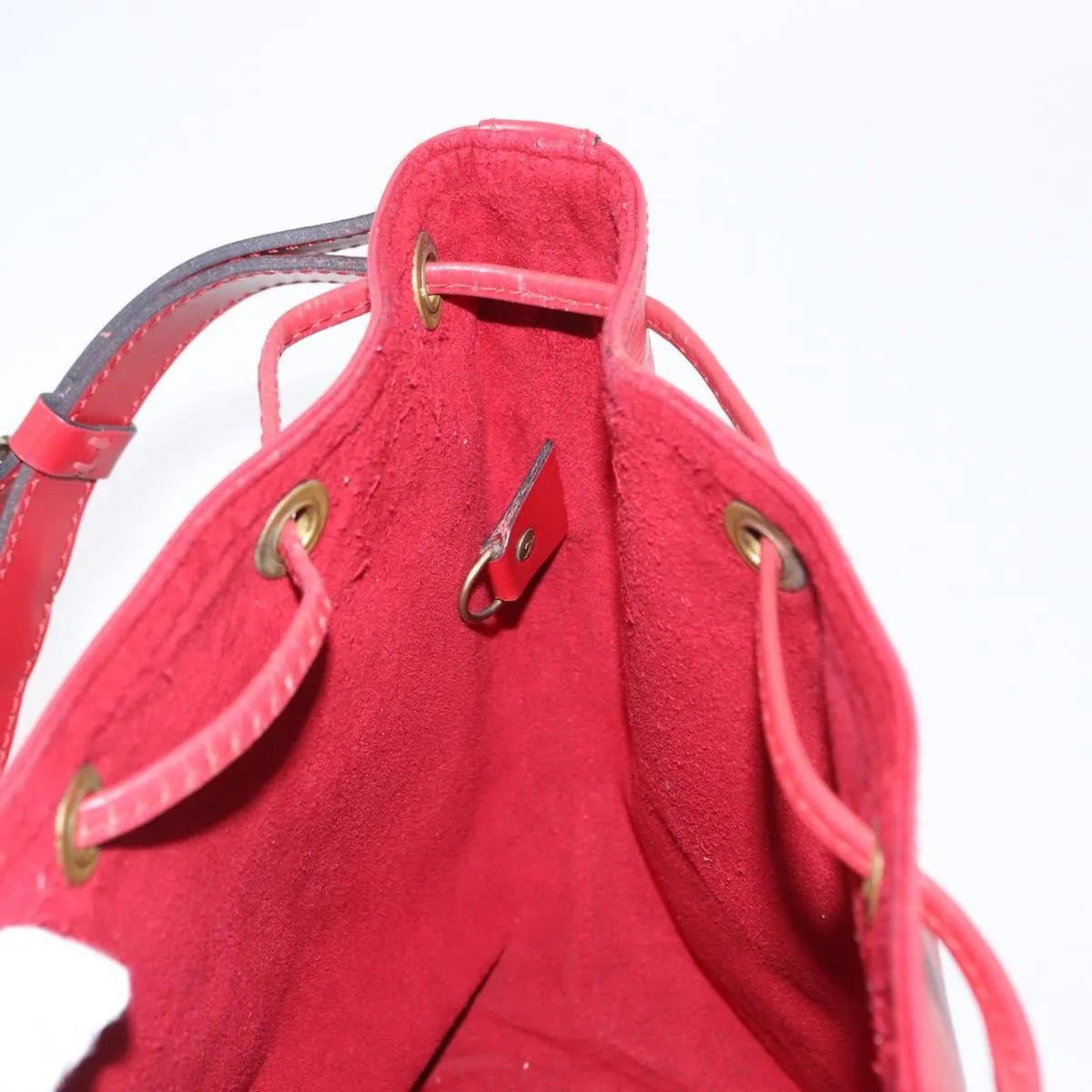 Louis Vuitton Petit Noe Epi Leather, Red, Leather, Shoulder Bag