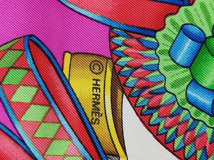 Hermes Carré 90 Silk multicolor, Multicolour, Silk, Scarf