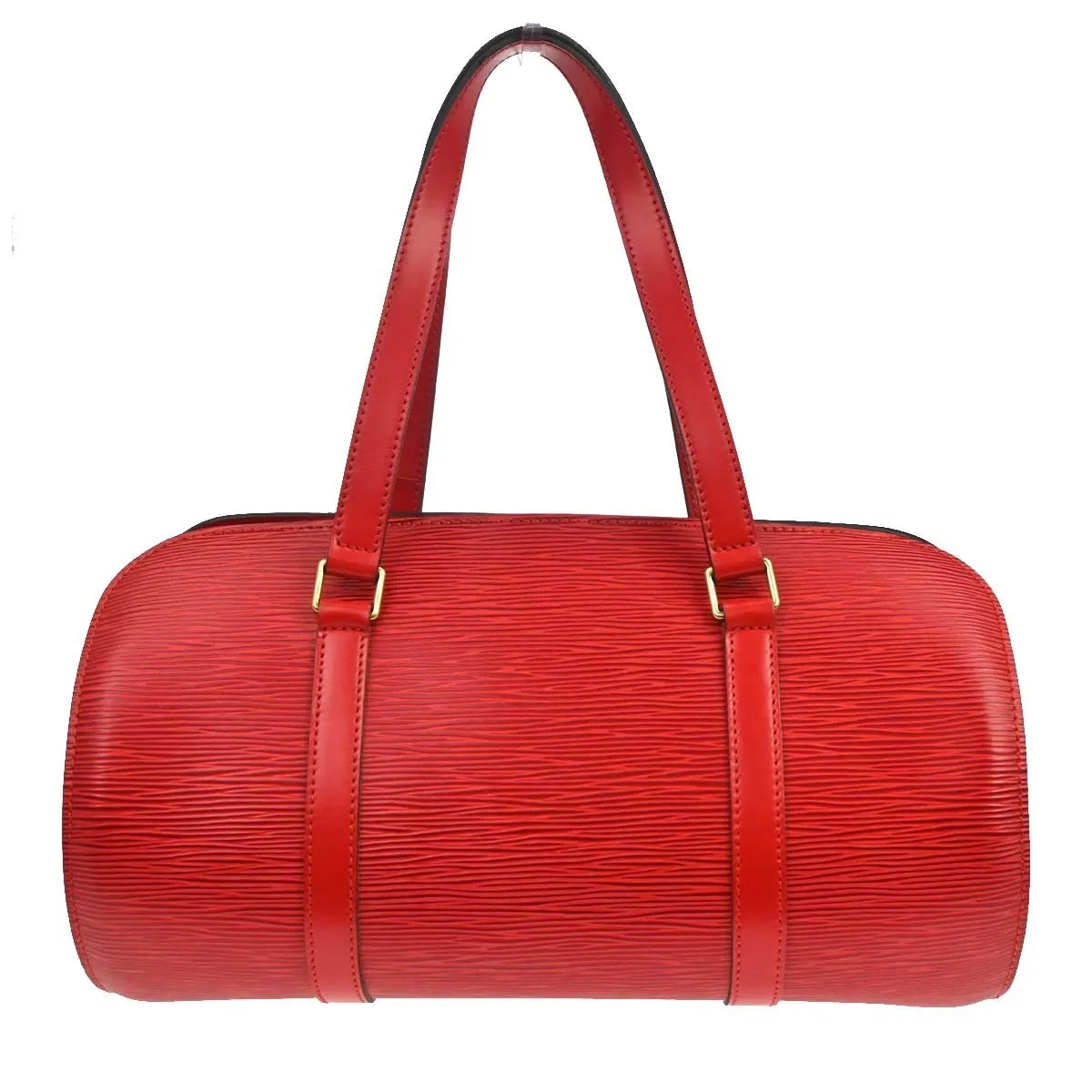 Louis Vuitton Soufflot Epi Leather, Red, Leather, Handbag