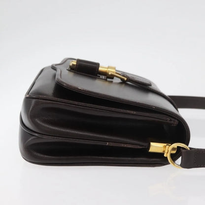 Gucci Vintage Leather, Brown, Leather, Shoulder Bag