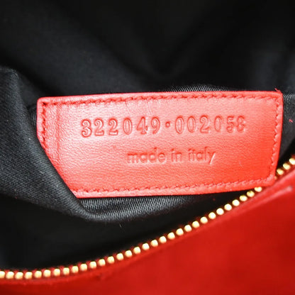 Saint Laurent Classic Duffle Leather, Red, Leather, Handbag