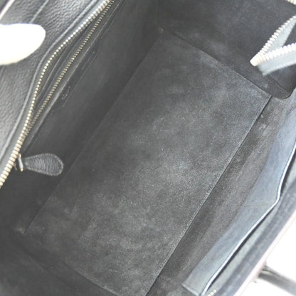Celine Luggage Grainy Leather, Black, Leather, Tote Bag