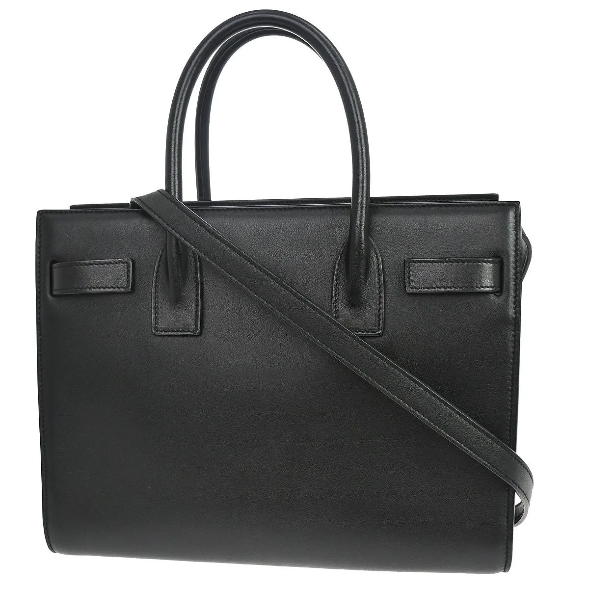 Saint Laurent Sac de Jour Leather, Black, Leather, Handbag