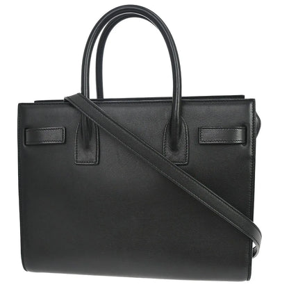 Saint Laurent Sac de Jour Leather, Black, Leather, Handbag