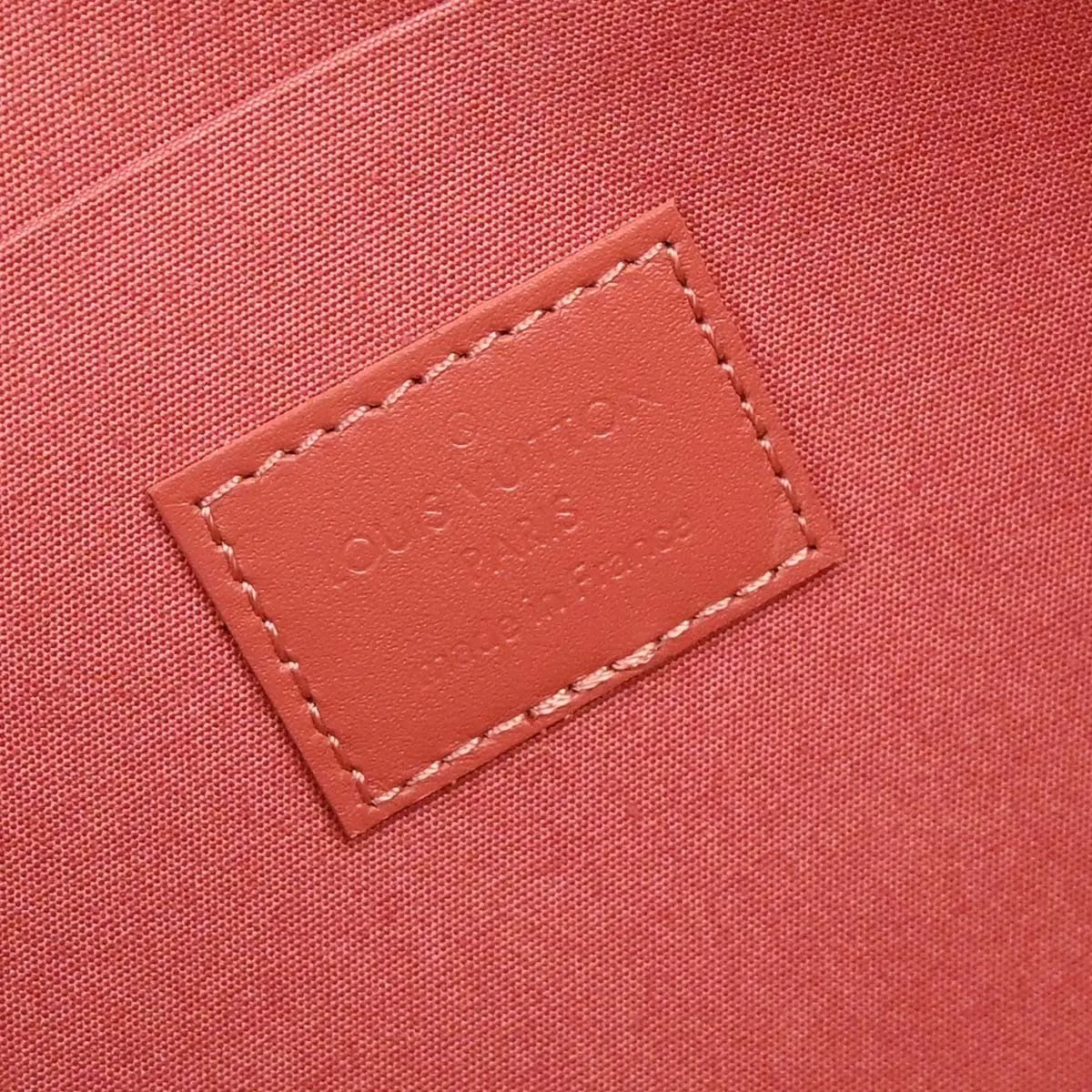 Louis Vuitton Felicie Pochette Limited Edition Valentine Dog Monogram Vernis, Pink, Patent Leather, Handbag