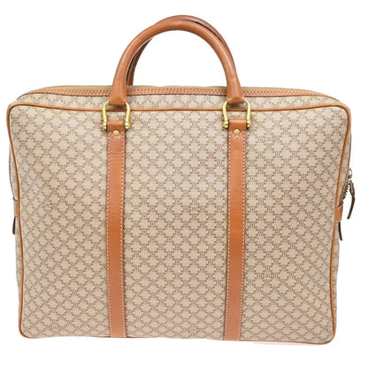 Celine Macadam Canvas and leather, Brown, Canvas, Briefcase