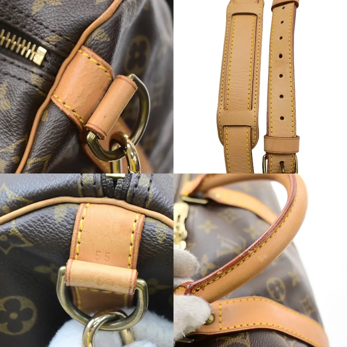 Louis Vuitton Keepall Bandouliere Monogram Canvas, Brown, Canvas, Travel Bag