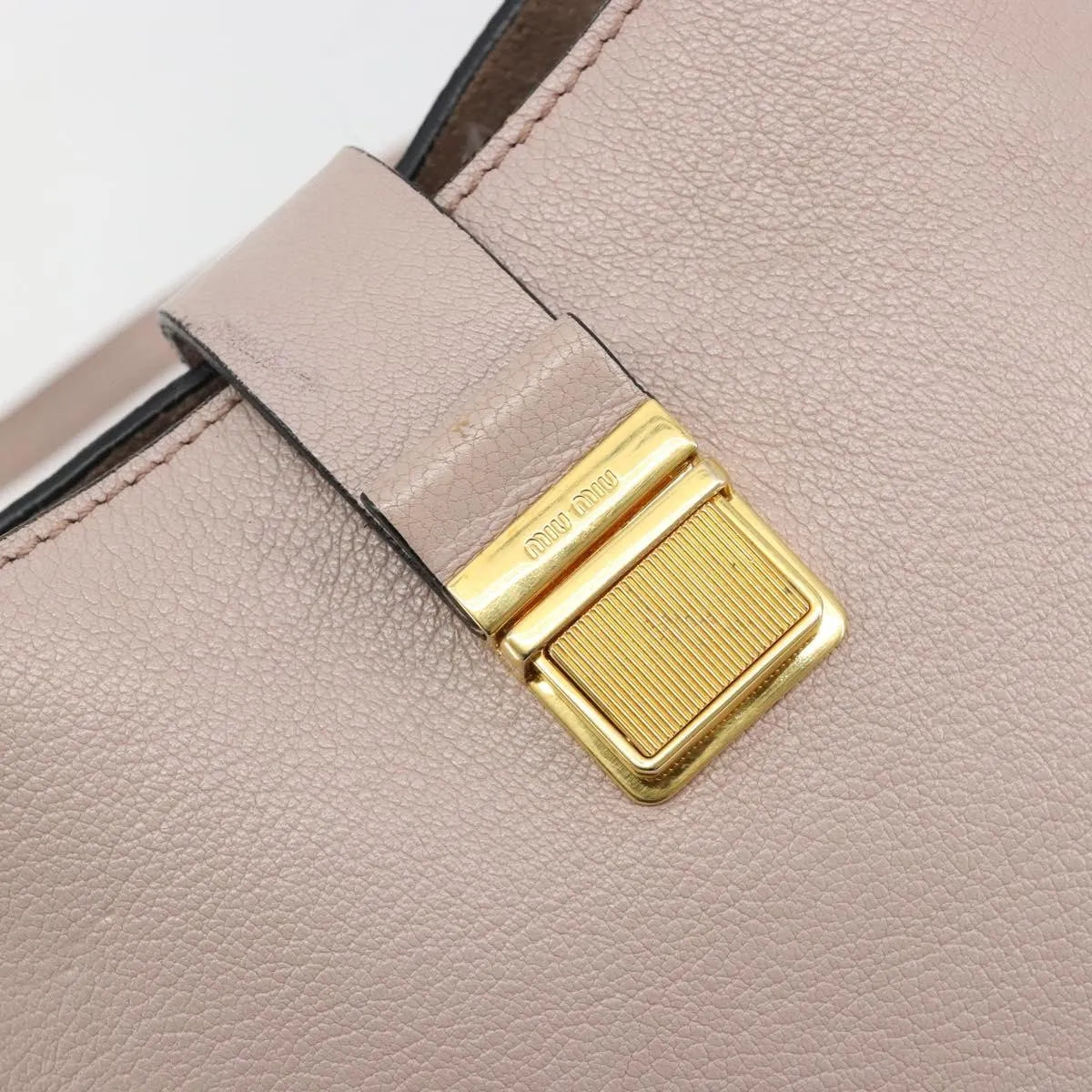 Miu Miu Madras Convertible Hobo Leather, Pink, Leather, Shoulder Bag