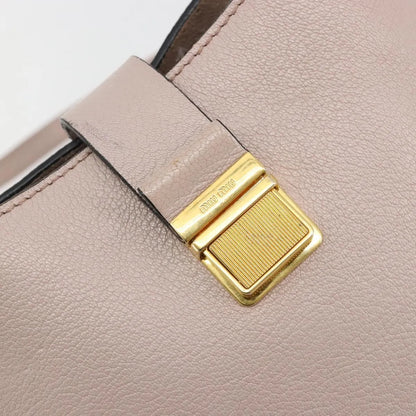 Miu Miu Madras Convertible Hobo Leather, Pink, Leather, Shoulder Bag