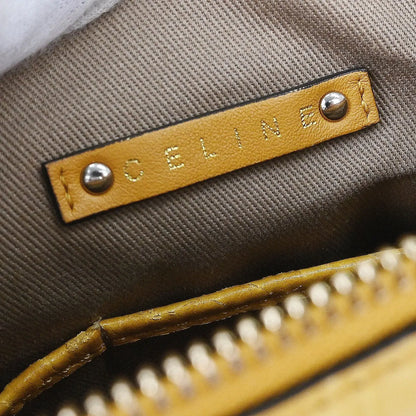 Celine Handbag Canvas, Yellow, Canvas, Handbag