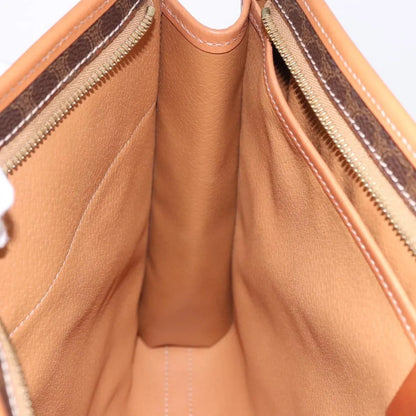 Celine Macadam Pochette Canvas and Leather, Brown, PVC, Clutch