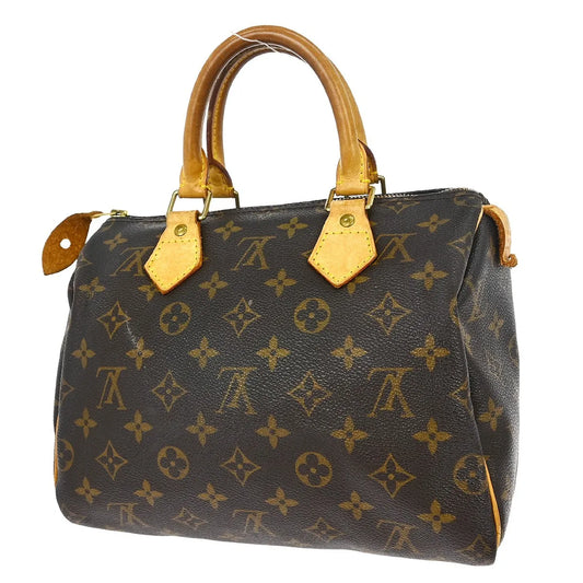 Louis Vuitton Speedy Monogram, Brown, Canvas, Handbag
