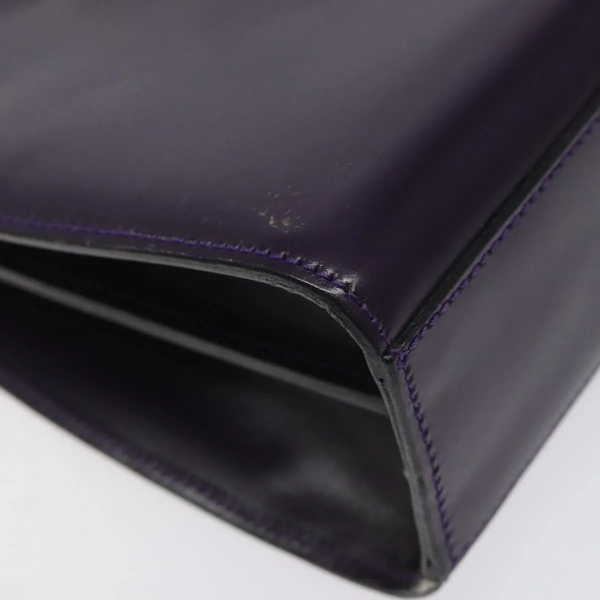 Celine vintage Leather, Purple, Leather, Handbag