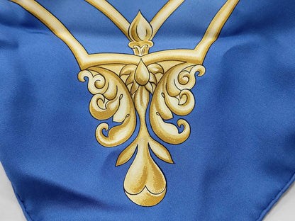 Hermes Carré 90 Silk multicolor, Blue, Silk, Scarf