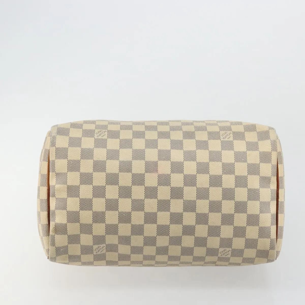 Louis Vuitton Speedy Damier, White, Canvas, Handbag