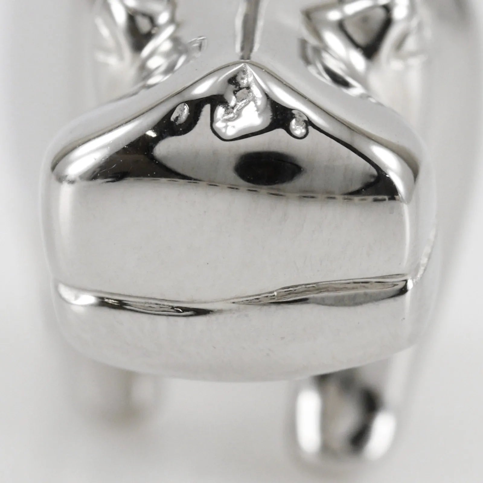 Hermes Cadena Metal, Silver, Metal, Charm