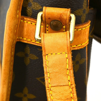 Louis Vuitton Sologne Monogram Canvas, Brown, Canvas, Shoulder Bag