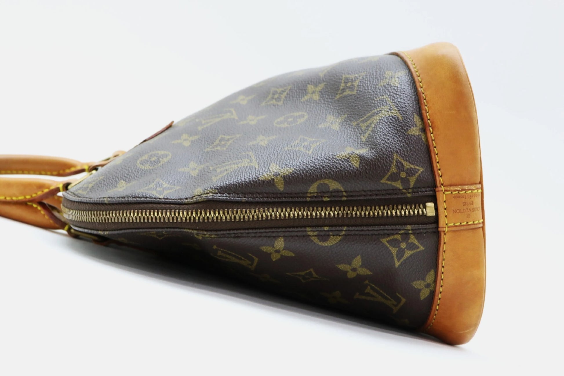 Louis Vuitton Vintage Alma Monogram Canvas, Brown, Canvas, Handbag