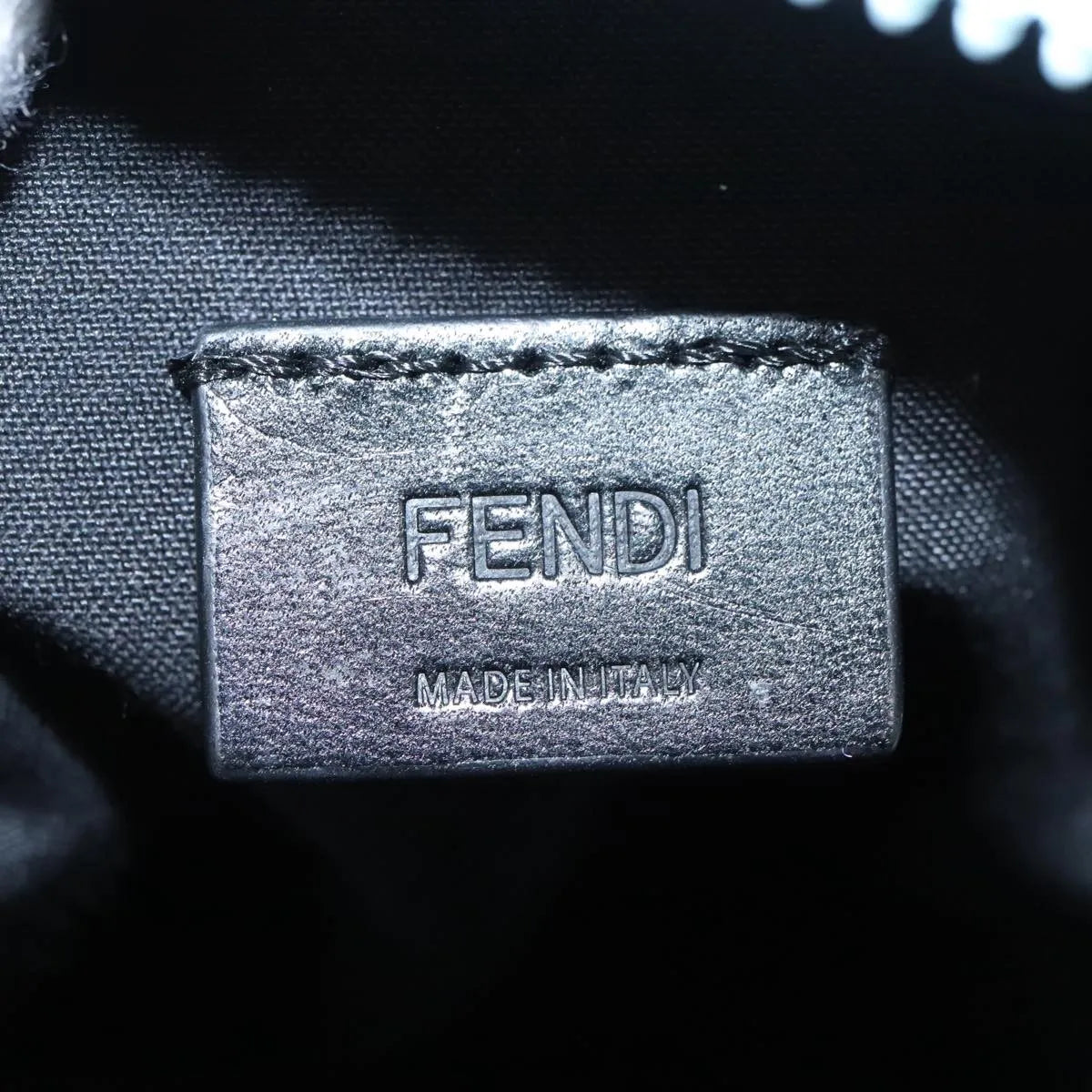 Fendi Crossbody Phone Holder Nylon, Blue, Nylon, Clutch