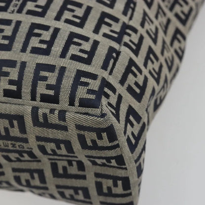 Fendi Vintage Tote Zucchino Canvas, Navy, Canvas, Tote Bag