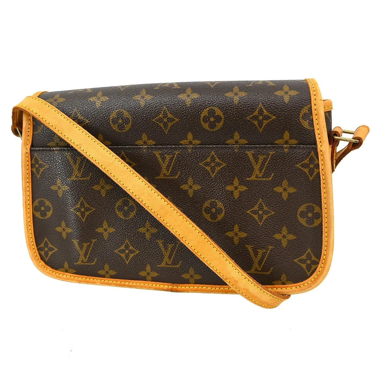 Louis Vuitton Sologne Monogram Canvas, Brown, Canvas, Shoulder Bag