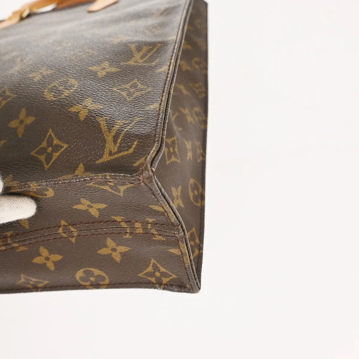 Louis Vuitton Sac Plat Monogram Canvas, Brown, Canvas, Handbag