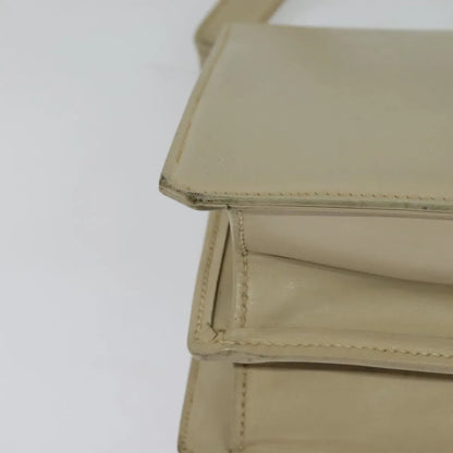 Gucci Vintage Flap Leather, Beige, Leather, Shoulder Bag
