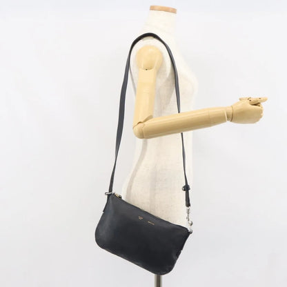 Celine Vintage Leather, Navy, Leather, Shoulder Bag