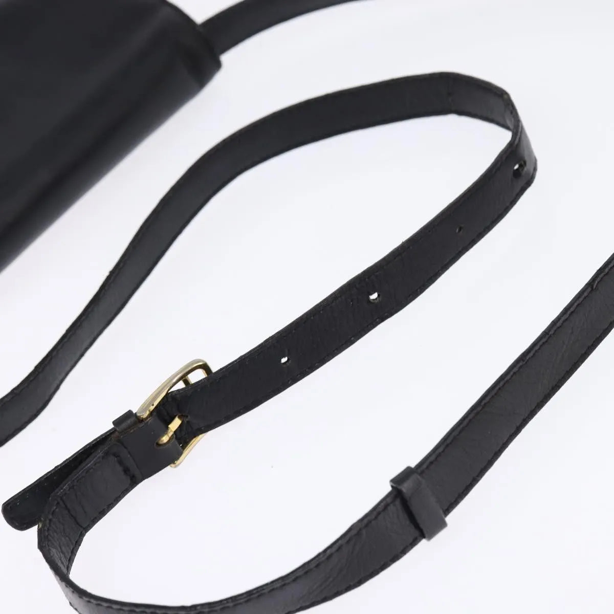 Celine Vintage Leather, Black, Leather, Shoulder Bag