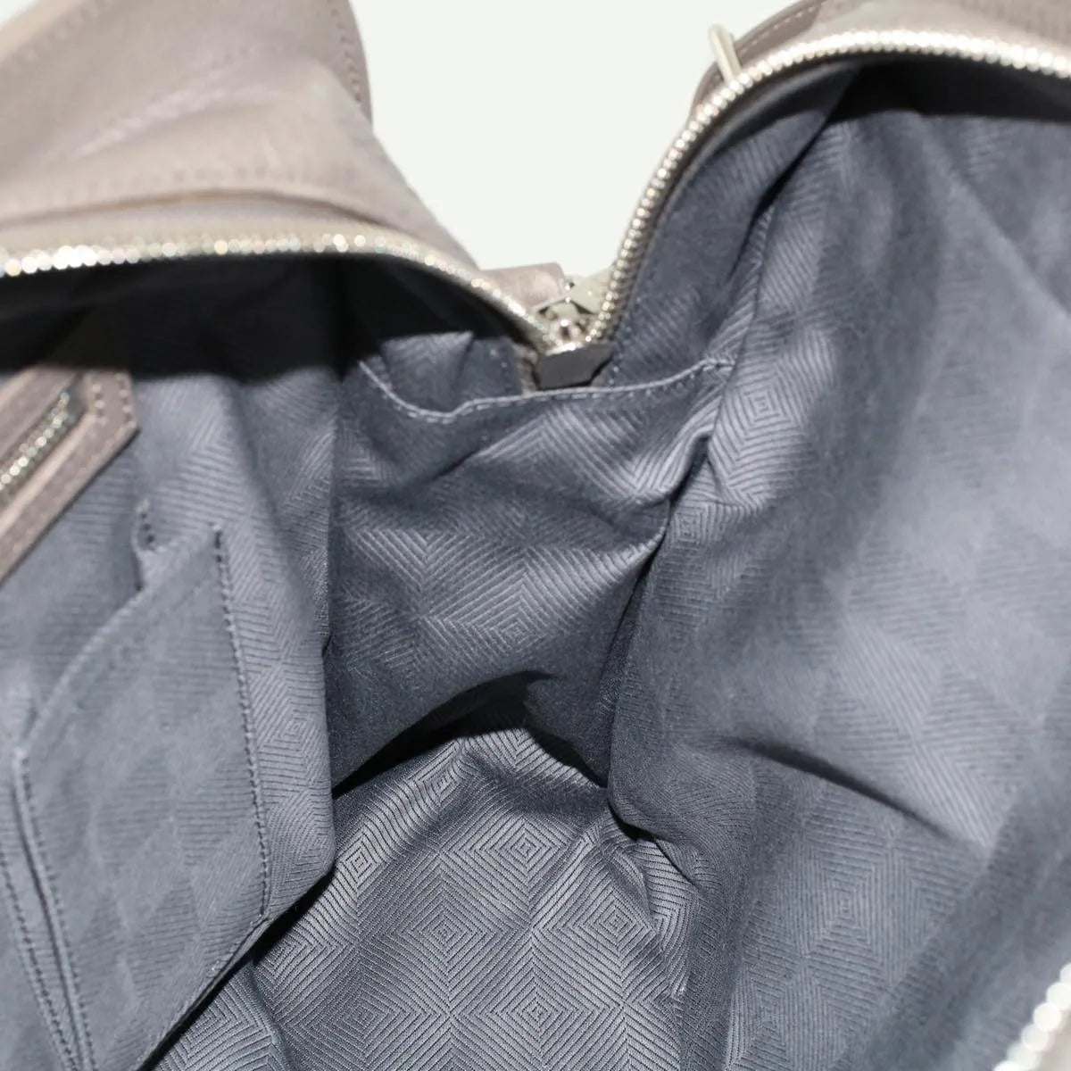Louis Vuitton Naxos Leather, Gray, Leather, Shoulder Bag
