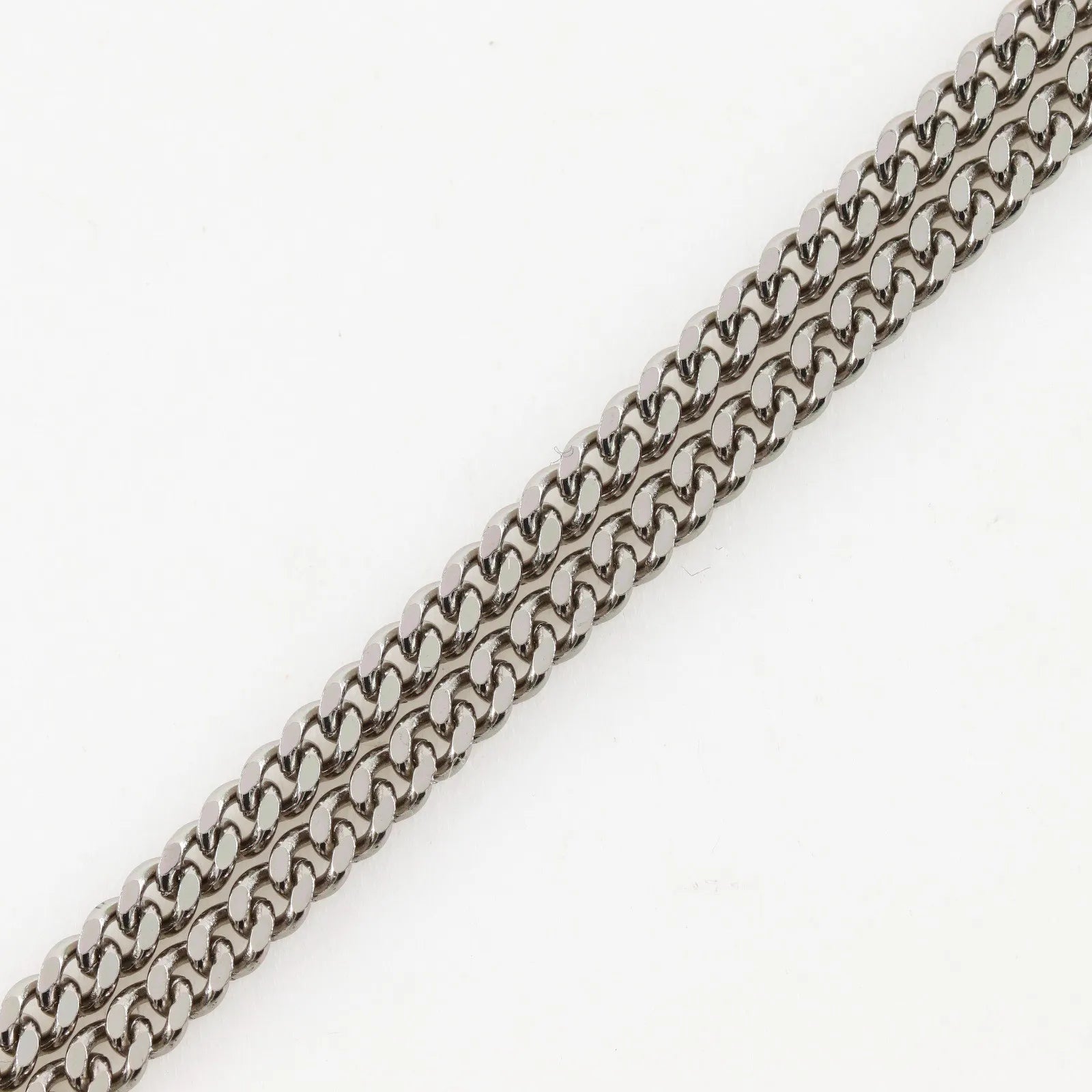 Chanel CC Ball Drop Pendant Metal, Silver, Metal, Necklace