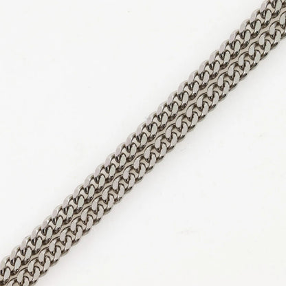 Chanel CC Ball Drop Pendant Metal, Silver, Metal, Necklace