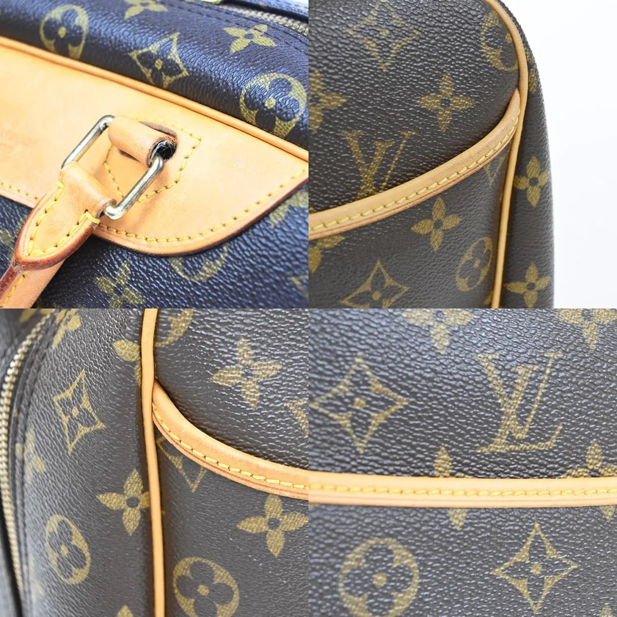 Louis Vuitton Deauville Monogram Canvas, Brown, Canvas, Handbag