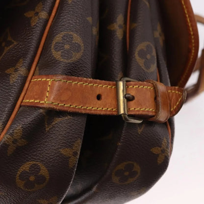 Louis Vuitton Saumur Monogram, Brown, Canvas, Shoulder Bag