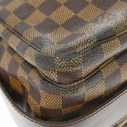 Louis Vuitton Naviglio Damier, Brown, Canvas, Shoulder Bag
