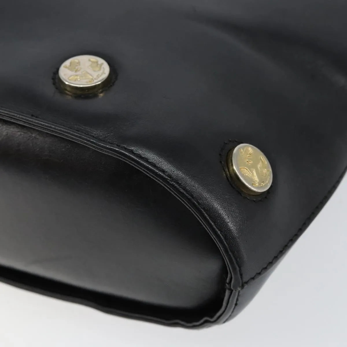 Salvatore Ferragamo Vintage Leather, Black, Leather, Handbag